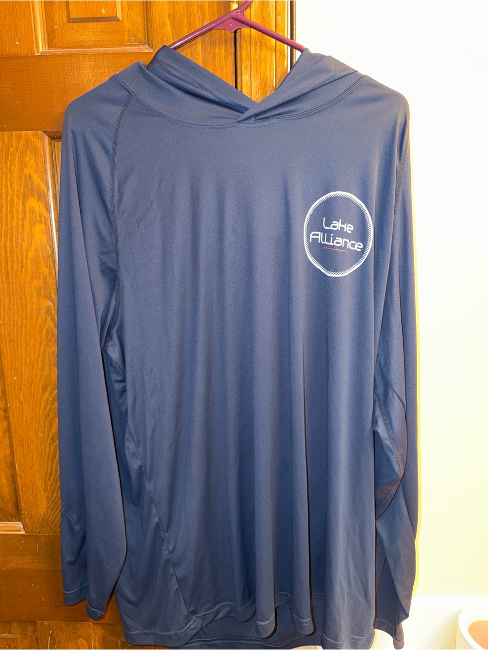 Men's Long Sleeve Hooded Performance Tee - Navy